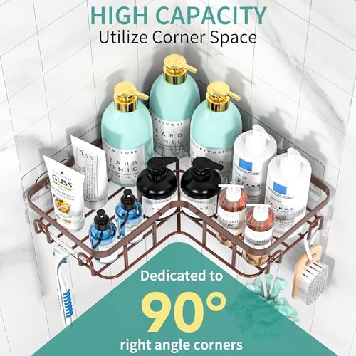 Moforoco Adhesive Corner Shower Caddy 3 Pack