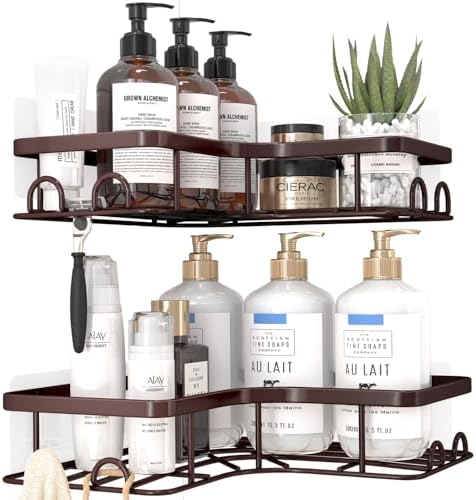 Sakugi Corner Shower Caddy 2 Pack Black
