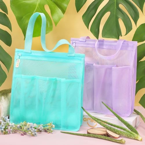 Mesh Shower Caddy Portable - Blue