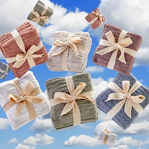 SKL Home CloudSoft Cotton Washcloth Set Sage 4-Piece