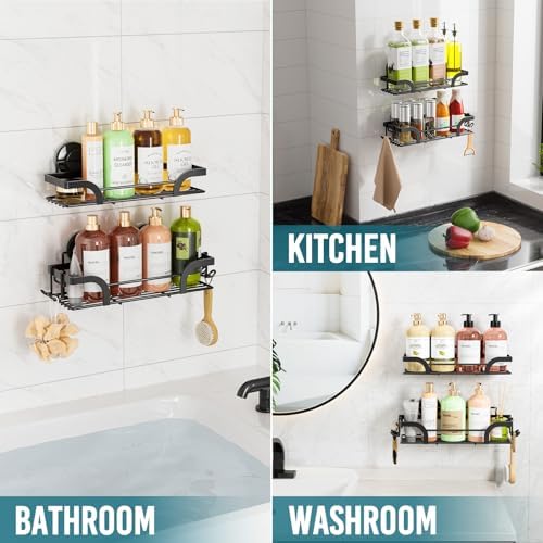 TAILI Shower Caddy Suction Cup 2 Pack Heavy Duty Organizer