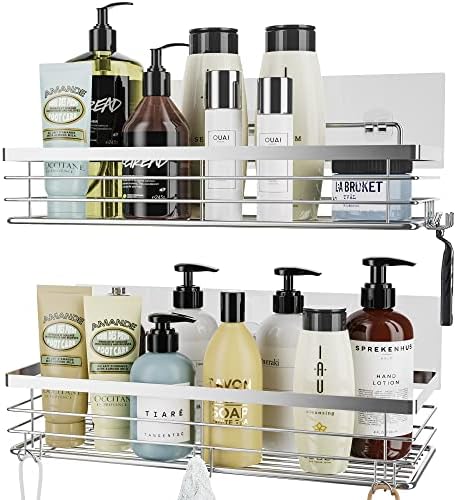 Orimade Shower Caddy with 5 Hooks Organizer