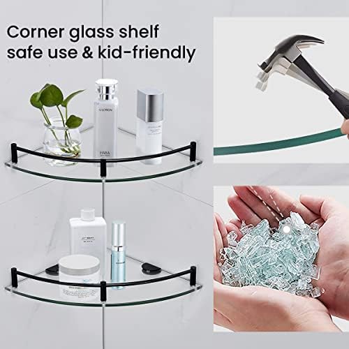 Glass Shower Corner Shelves 2 Pack