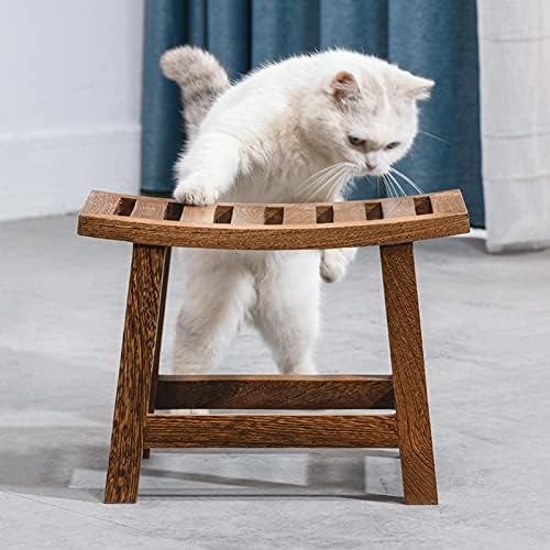 Wooden Shower Bench Storage Shelf with Non-Slip Base