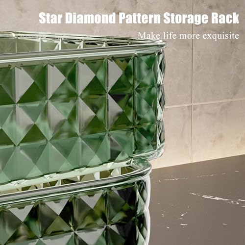 JIXDILO Corner Shelf 2pcs Foldable Green Shower Storage Rack
