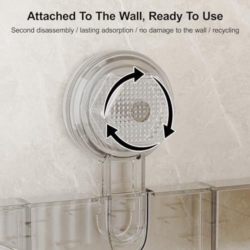 Ankoox Corner Shower Caddy Suction Cup Organizer