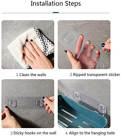 Orange Bathroom Shelf Shampoo Holder Storage Organizer