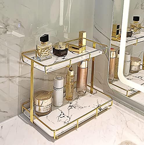 Dobbyby Multi-Purpose Stainless Steel Bathroom Organizer Tray