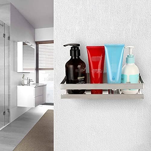 OwnMy 10 Inch Stainless Steel Shower Shelf Silver