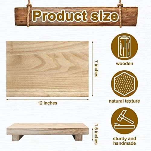 Wood Riser Tray Soap Stand Decorative Rustic Kitchen Counter