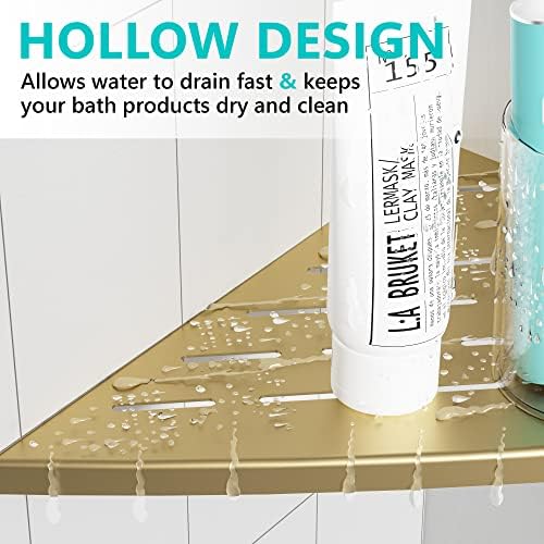 Qeke Corner Shower Shelf 2 Pack 115 Stainless Steel