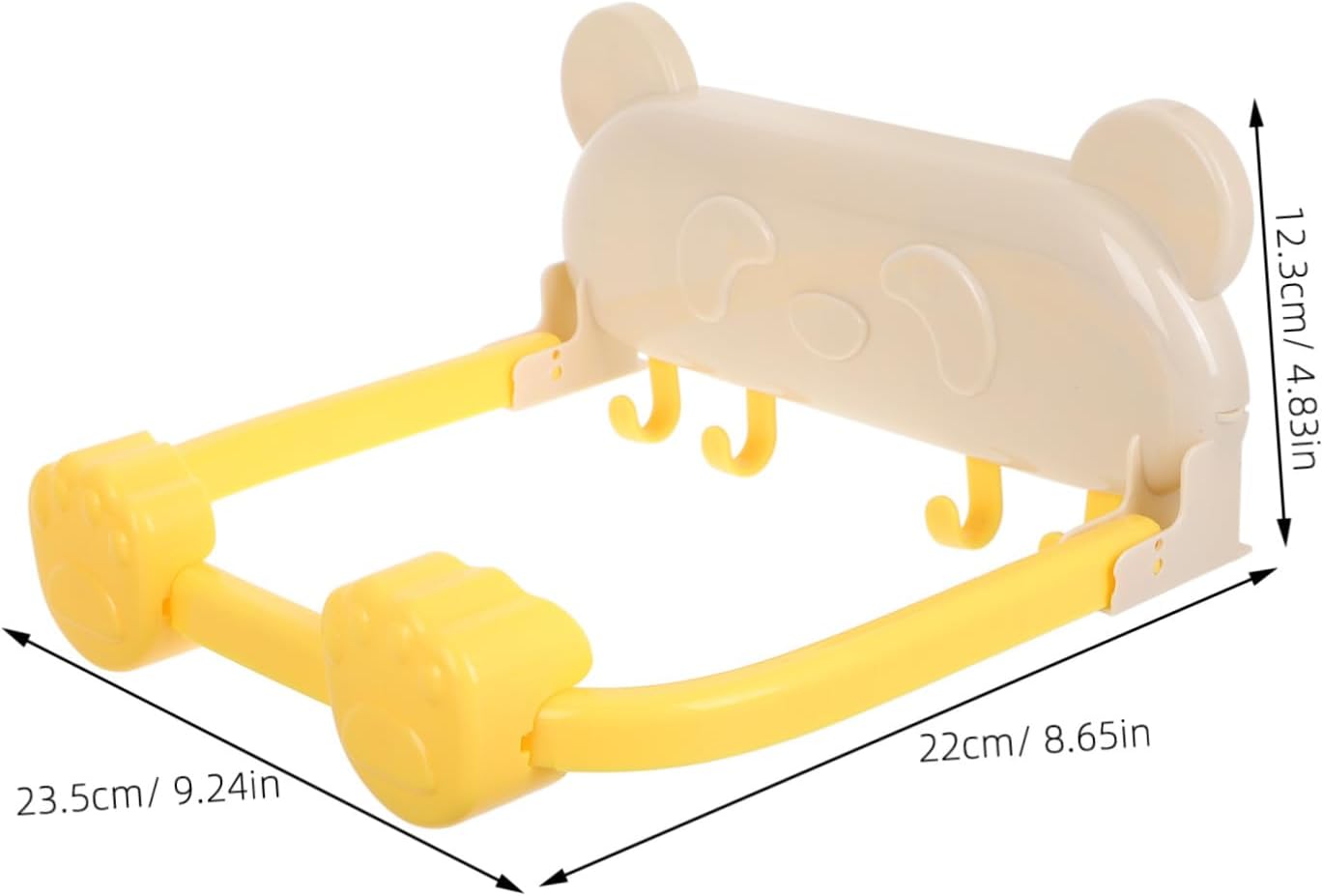 Luxshiny Foldable Wall Mount Basin Rack Non Slip Suction Cup Decorative Bathroom Shelf