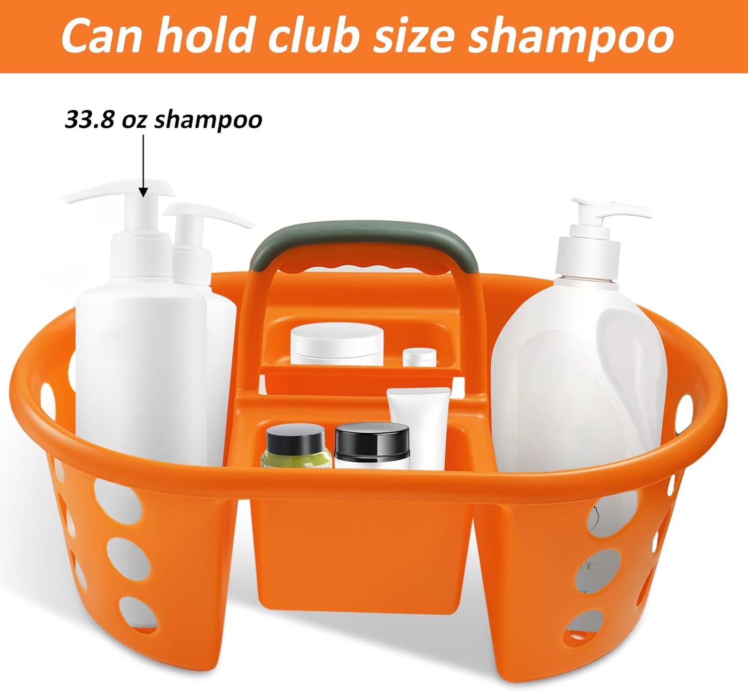 Large Shower Caddy 2PC Set - Durable Portable Organizer for Bathroom Dorm