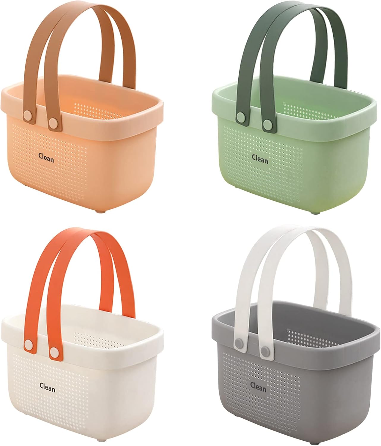 Portable Storage Organizer Caddy with Handles for Bathroom Kitchen Dorm Bedroom Use