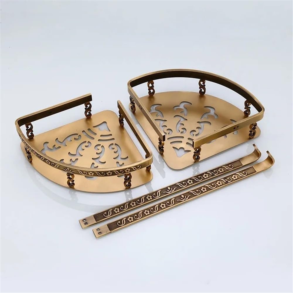 2 Tier Corner Shower Caddy with Hooks and Large Storage Capacity