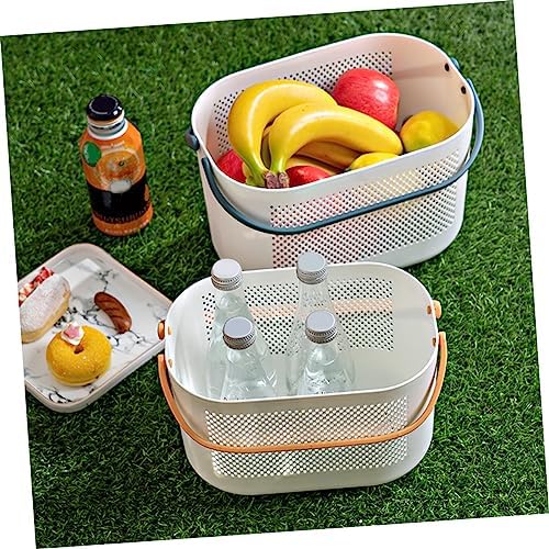 Cabilock Plastic Storage Basket for Kids Orange 150 Capacity
