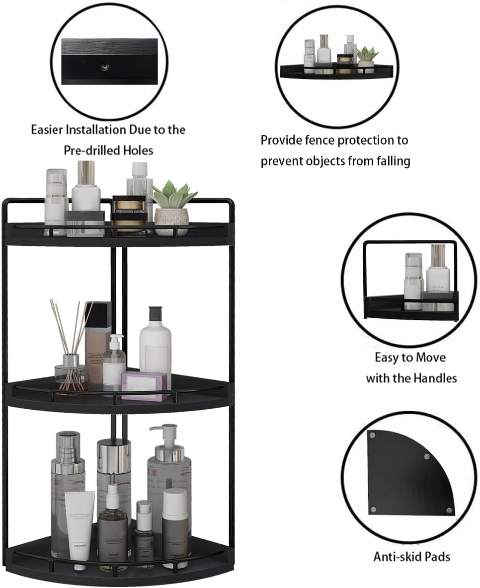 Dorhors 3 Tier Corner Organizer for Bathroom Countertop
