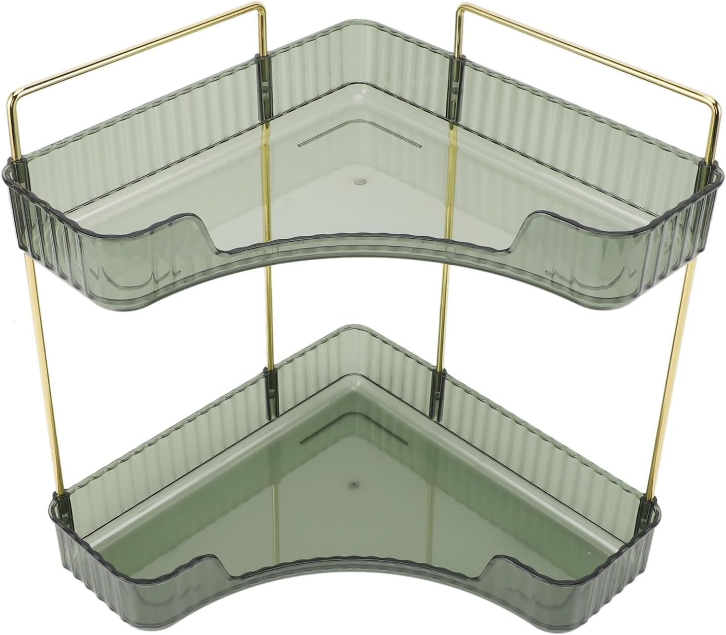 2 Tier Corner Bathroom Counter Organizer for Cosmetics and Skincare