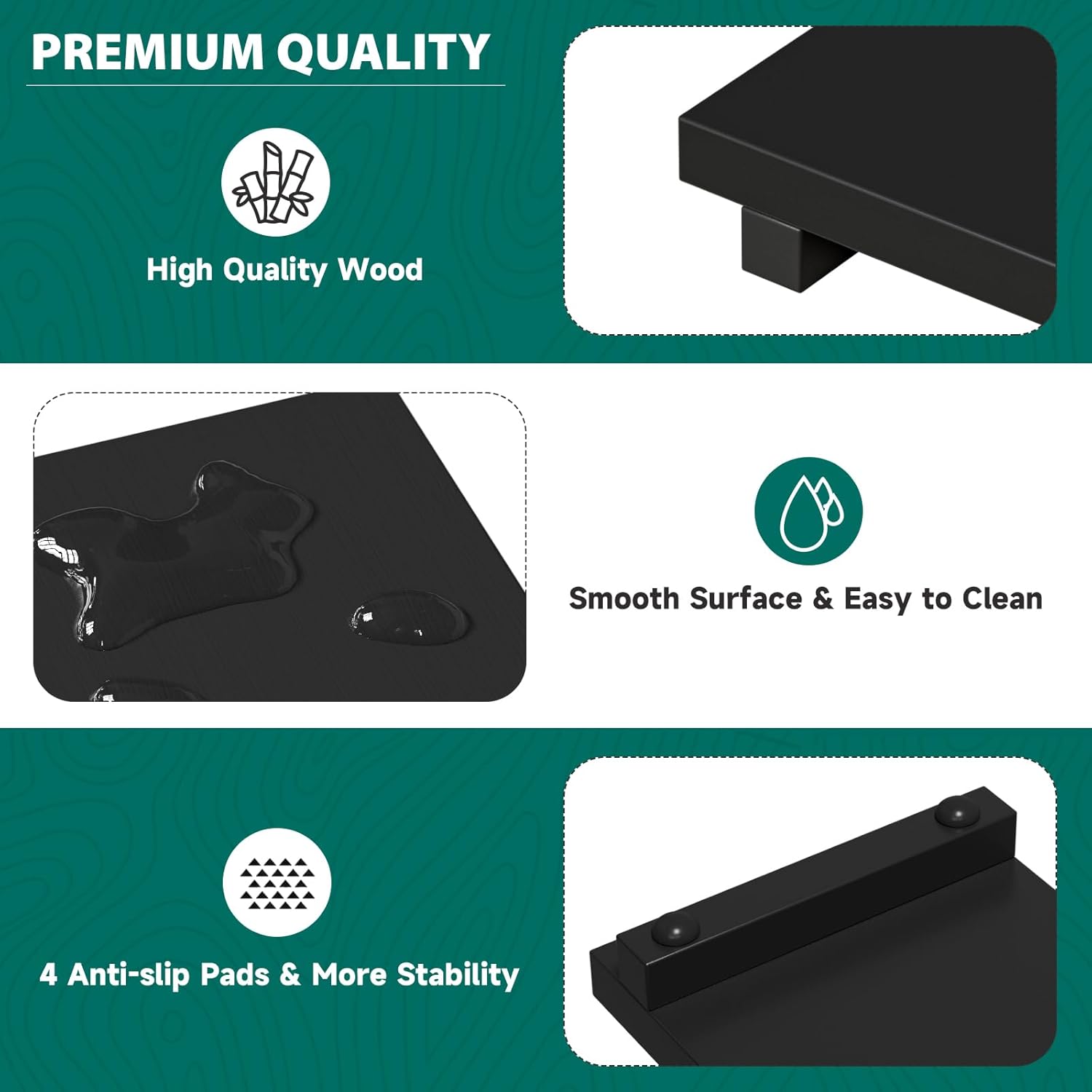 Greatseas Bamboo Soap Tray Stand for Kitchen and Bathroom Decor