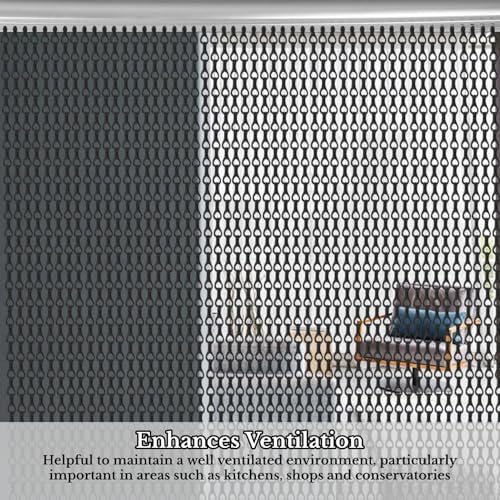 Aluminum Chain Curtain 90x214 for 5cm Divider