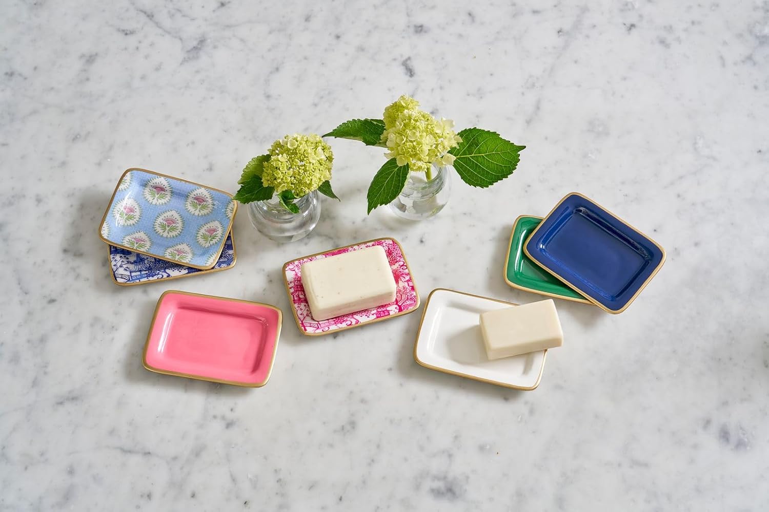 Jayes Studio Gracie Emerald Green Jewelry Dish Small Decorative Tray for Modern Bathroom Accessories