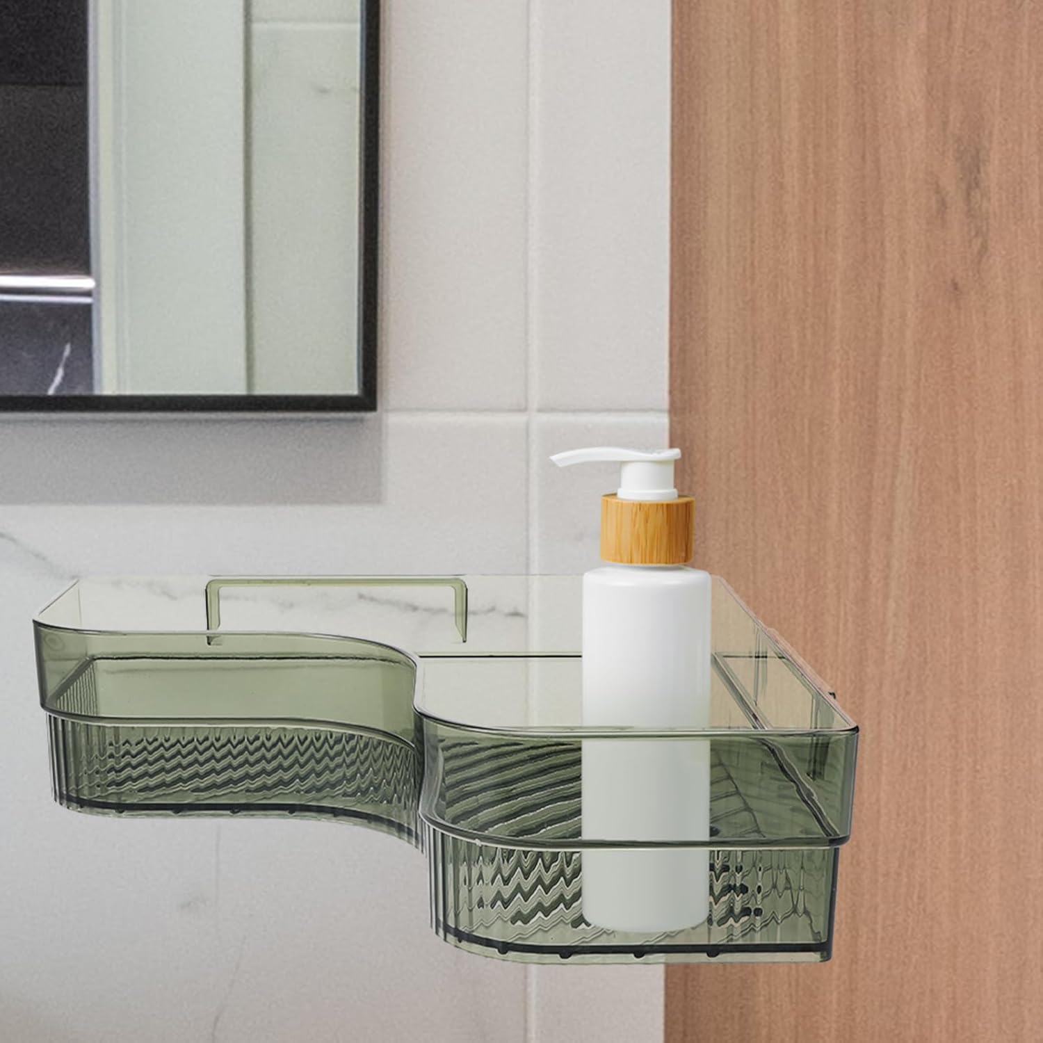 Decorative Storage Stand Corner Shower Holder Wall Mounted Rack