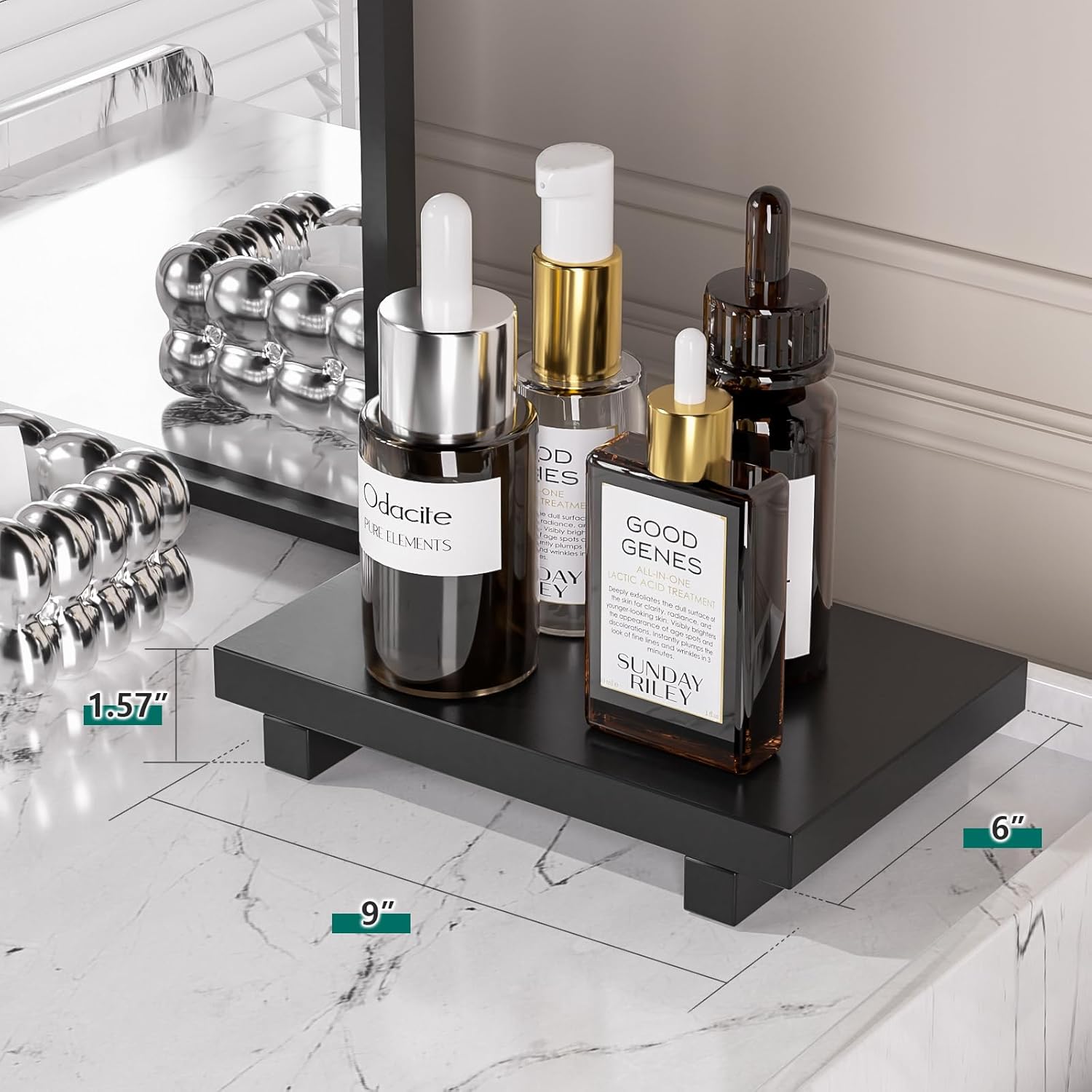 Greatseas Bamboo Soap Tray Stand for Kitchen and Bathroom Decor