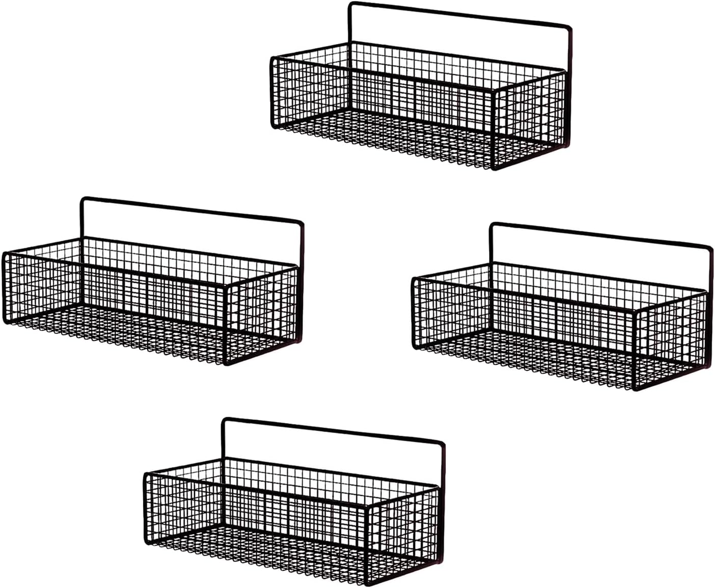 4PCS Hanging Storage Baskets for Bathroom Kitchen and Home Decor