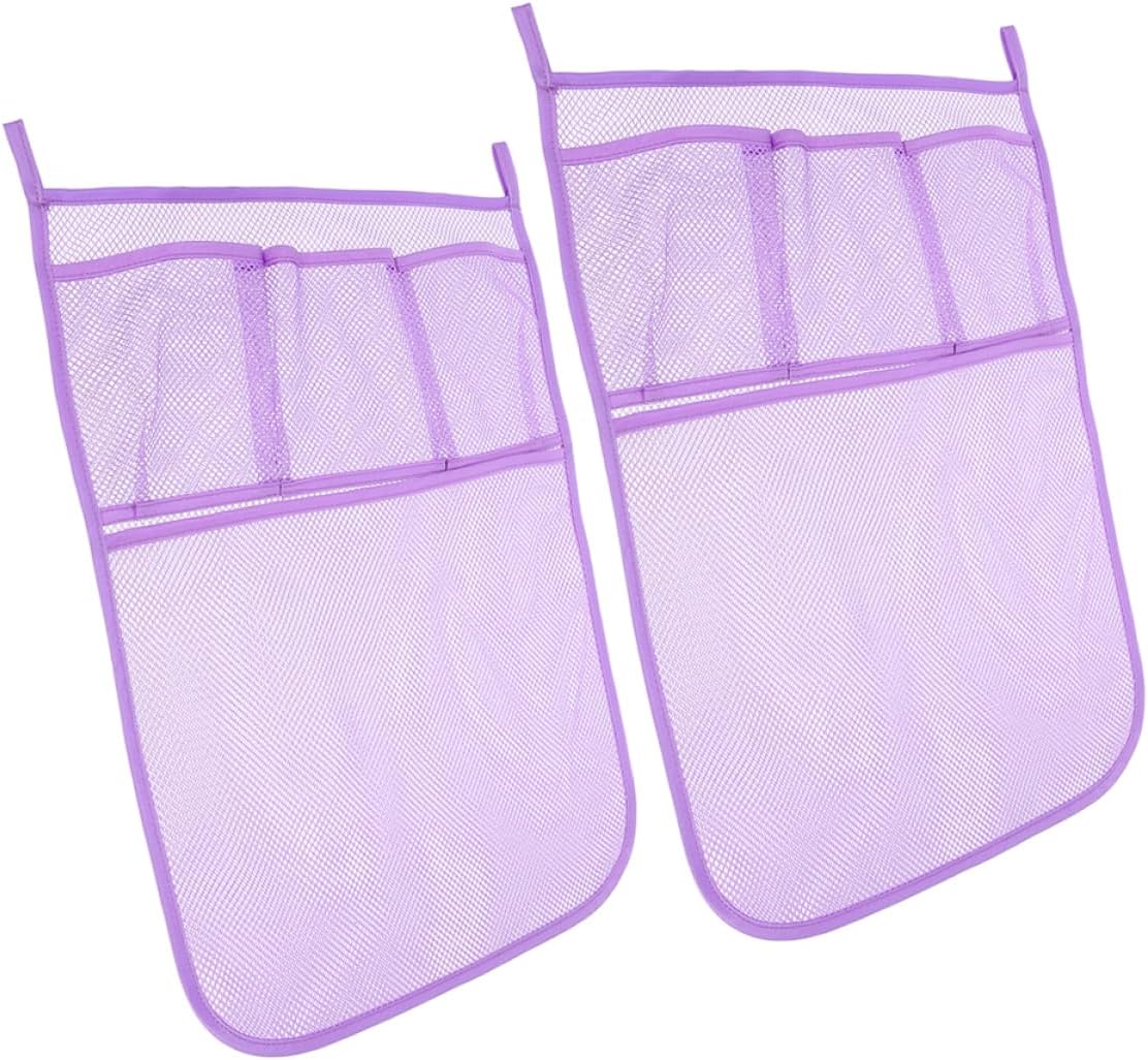 ERINGOGO 2pcs Mesh Bath Toy Organizer Hanging Storage Bag for Shower and Bath Tub