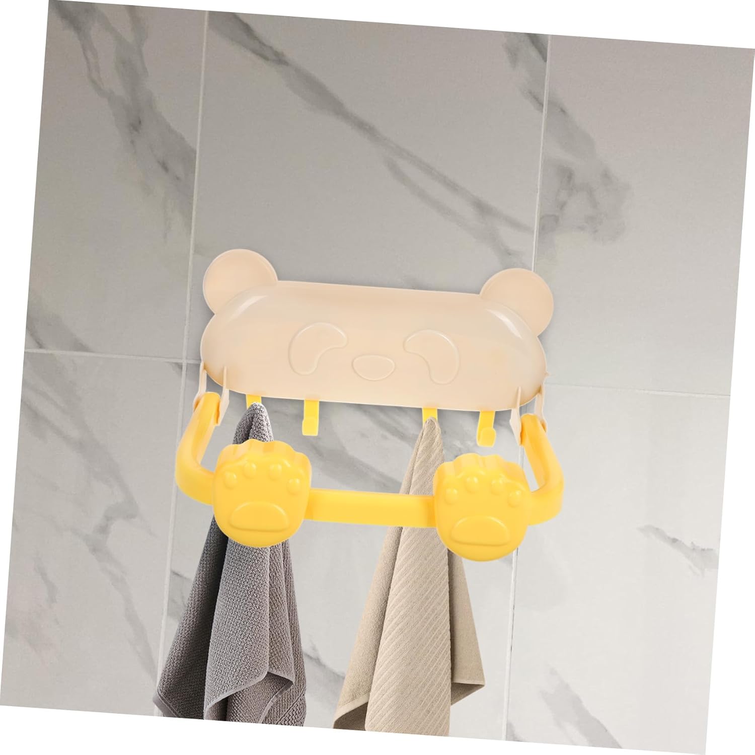 Luxshiny Foldable Wall Mount Basin Rack Non Slip Suction Cup Decorative Bathroom Shelf