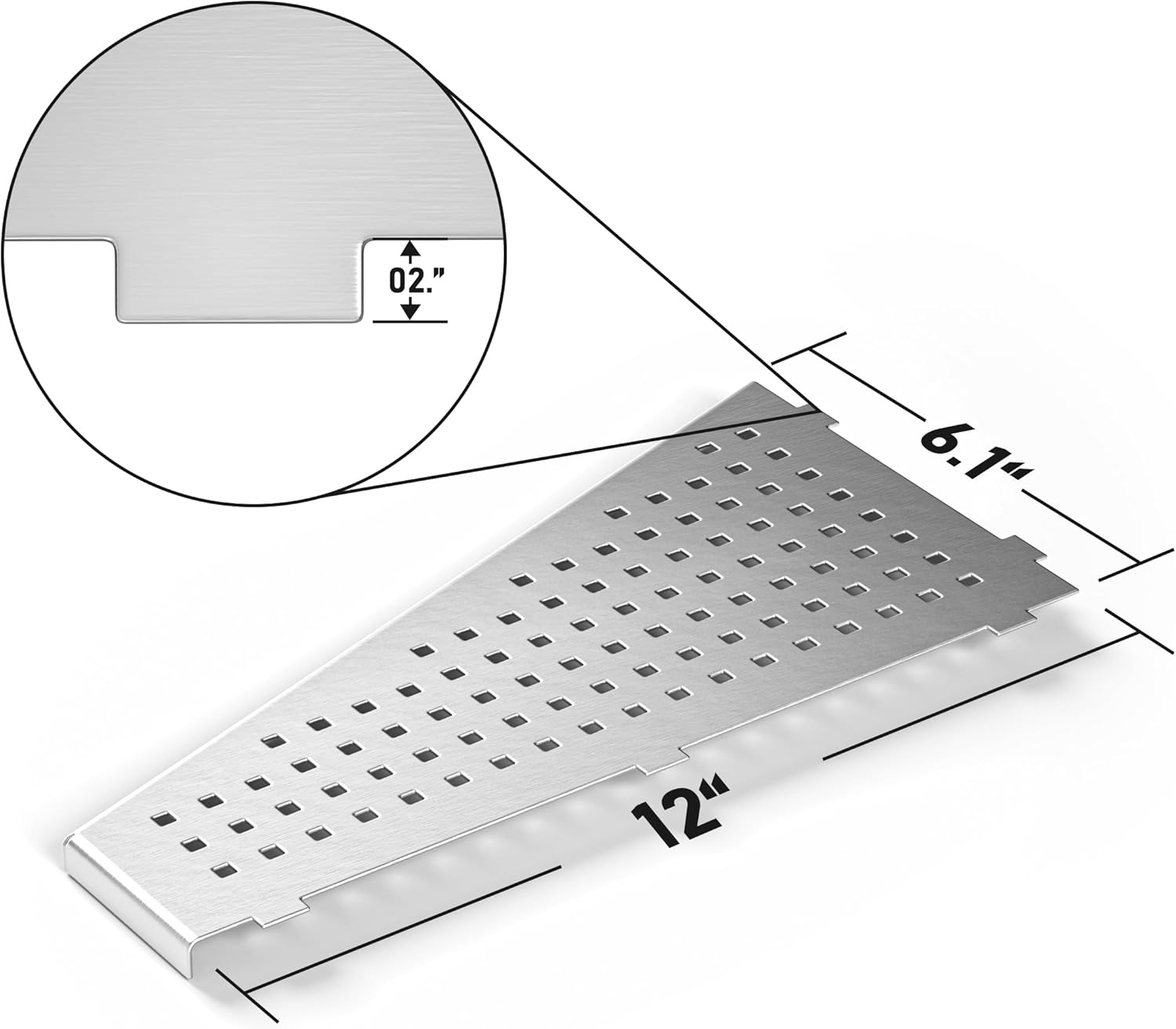 Corner Shower Shelf 2PCS Trapezoid Shaped 304 Stainless Steel No Drilling Needed