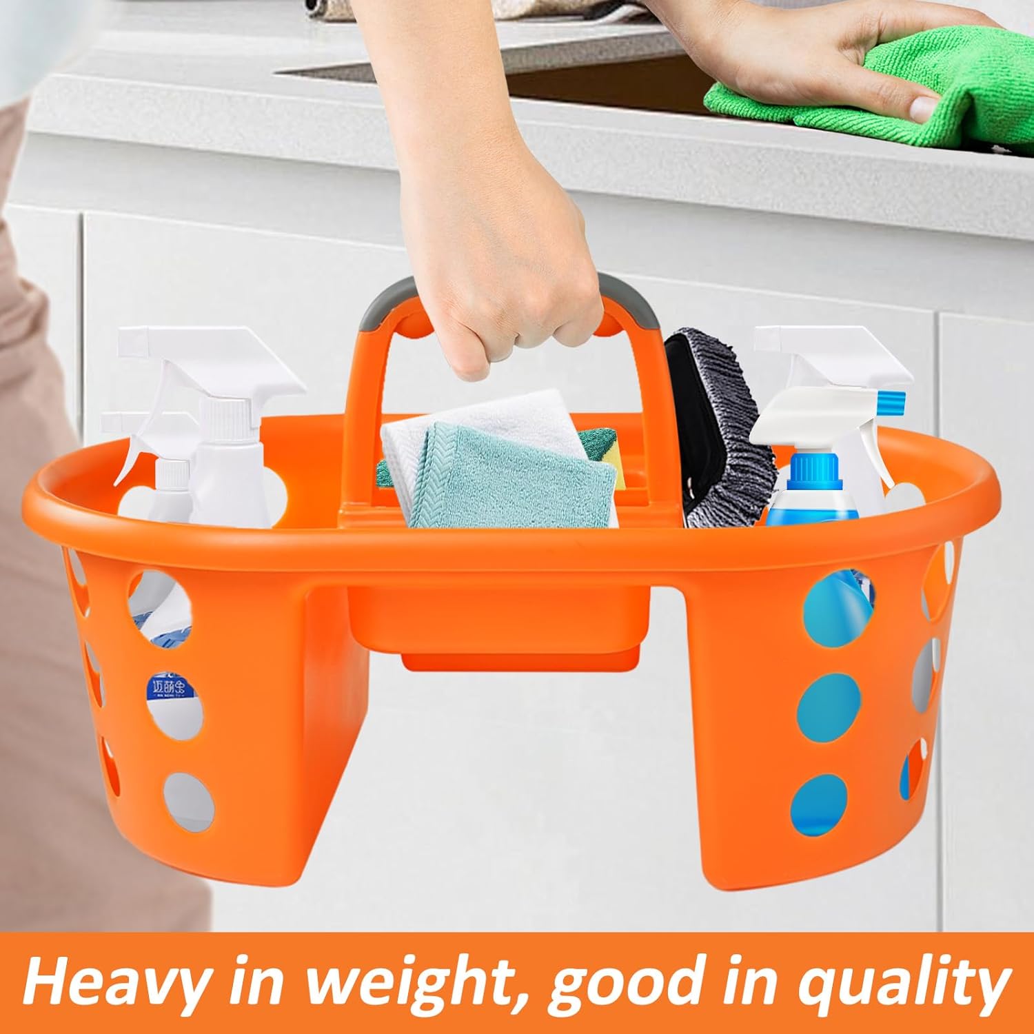 Large Shower Caddy 2PC Set - Durable Portable Organizer for Bathroom Dorm