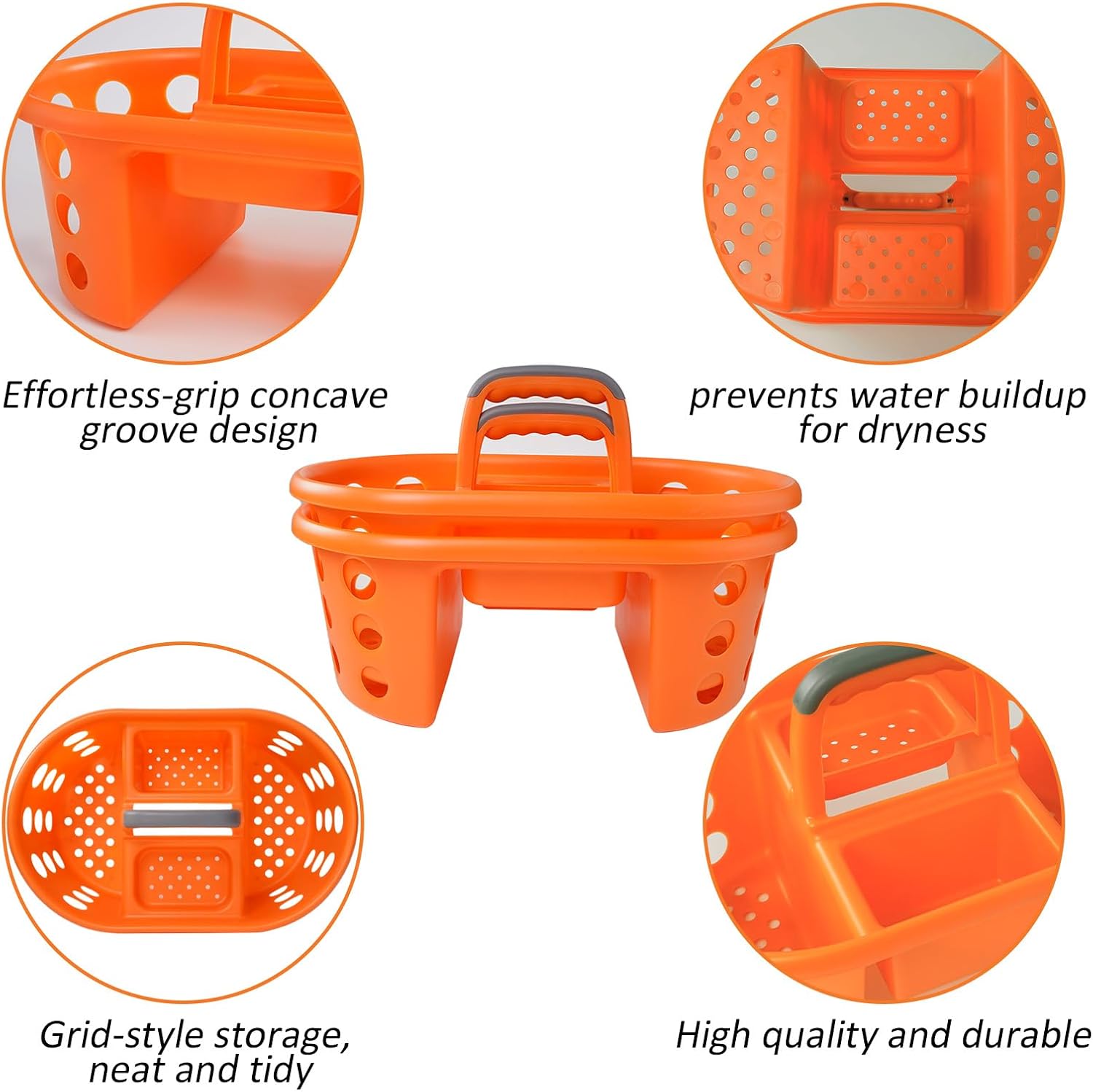 Large Shower Caddy 2PC Set - Durable Portable Organizer for Bathroom Dorm