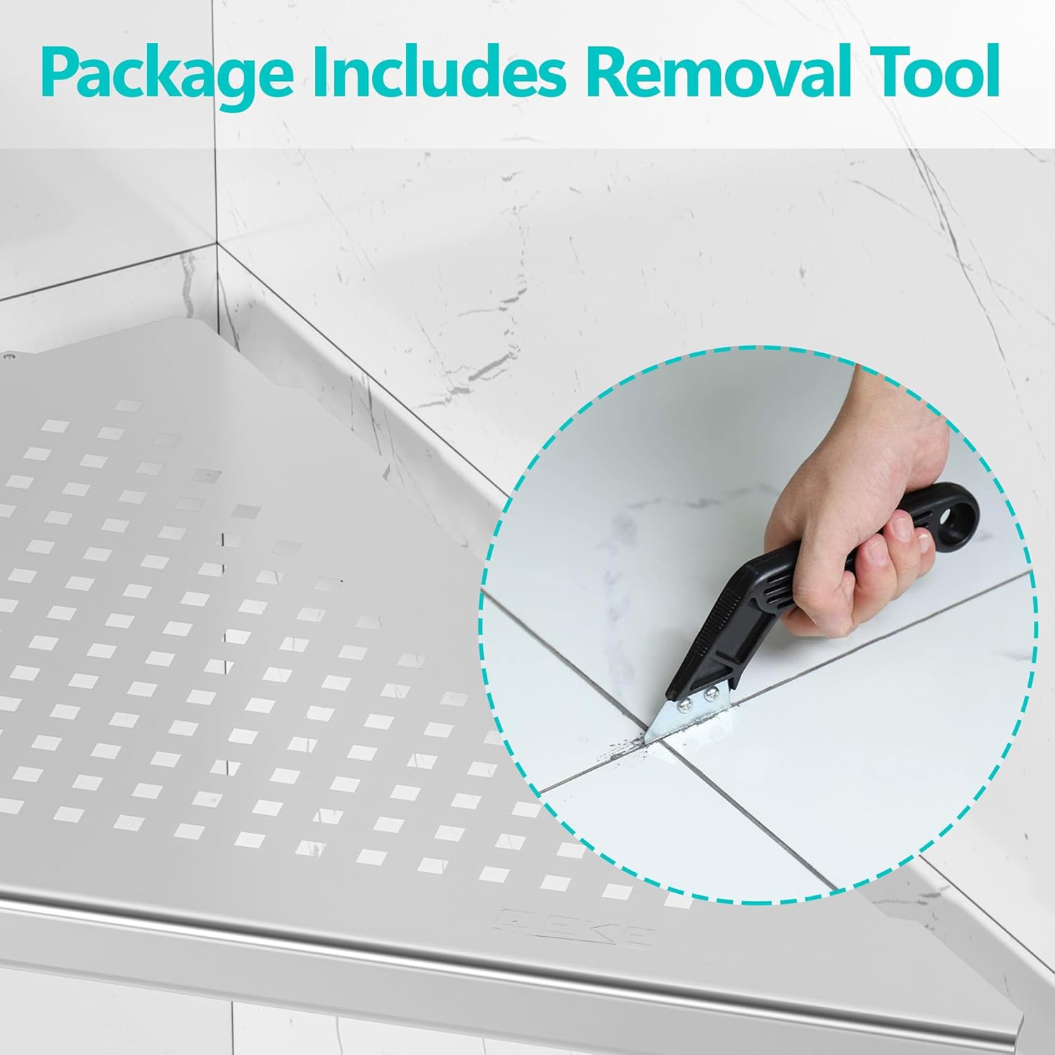 2 Pack Recessed Corner Shower Shelf Brushed Nickel SUS304 Stainless Steel No Drilling