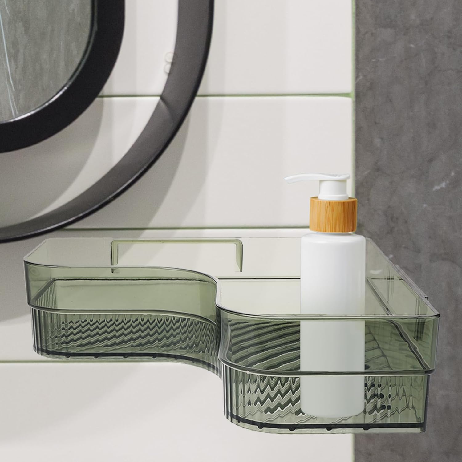 Decorative Storage Stand Corner Shower Holder Wall Mounted Rack