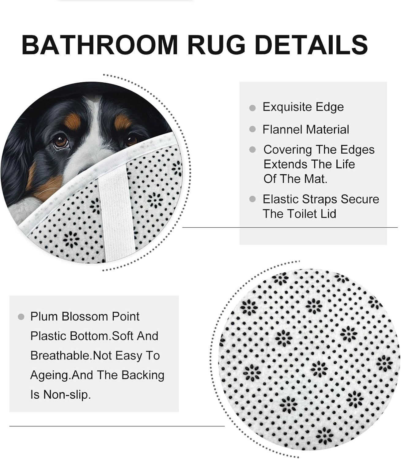 4PCS Halloween Witch Bathroom Set with Non-Slip Rug and U Shape Toilet Lid Cover