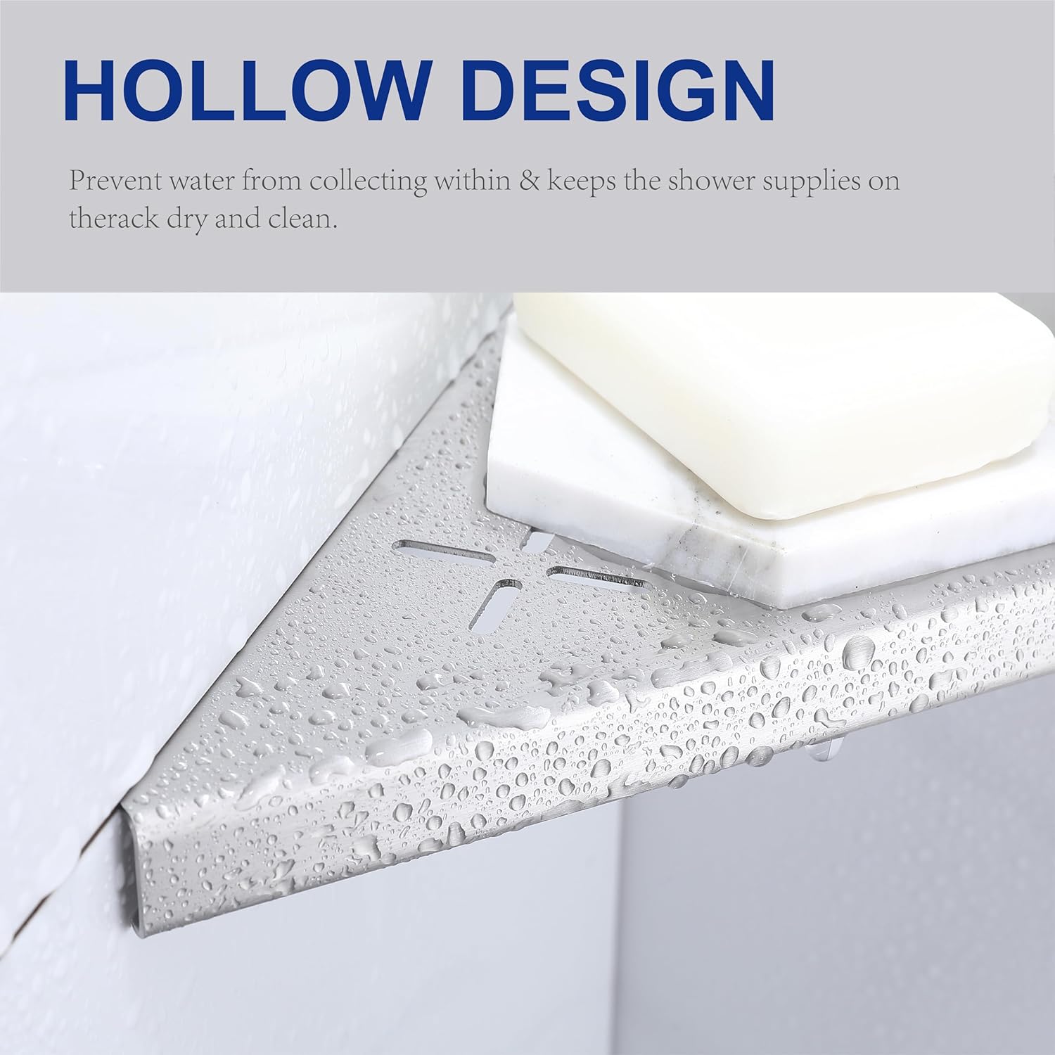 10 Inch Corner Shower Shelf 2 Pack Stainless Steel Bathroom Organizer Rack No Drilling