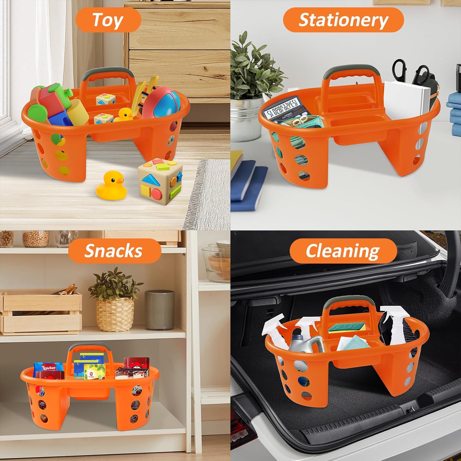 Large Shower Caddy 2PC Set - Durable Portable Organizer for Bathroom Dorm